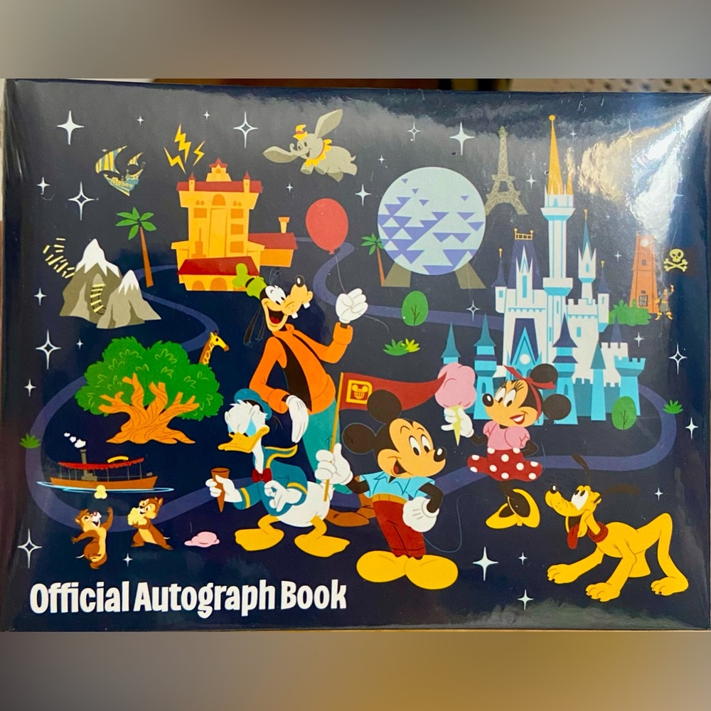 Walt Disney World Parks Icons Mickey & Friends Official Autograph Book Sealed